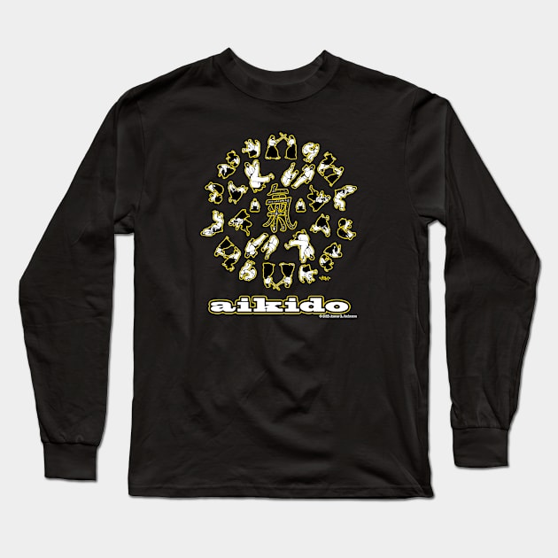 aikido Long Sleeve T-Shirt by JEAndersonArt